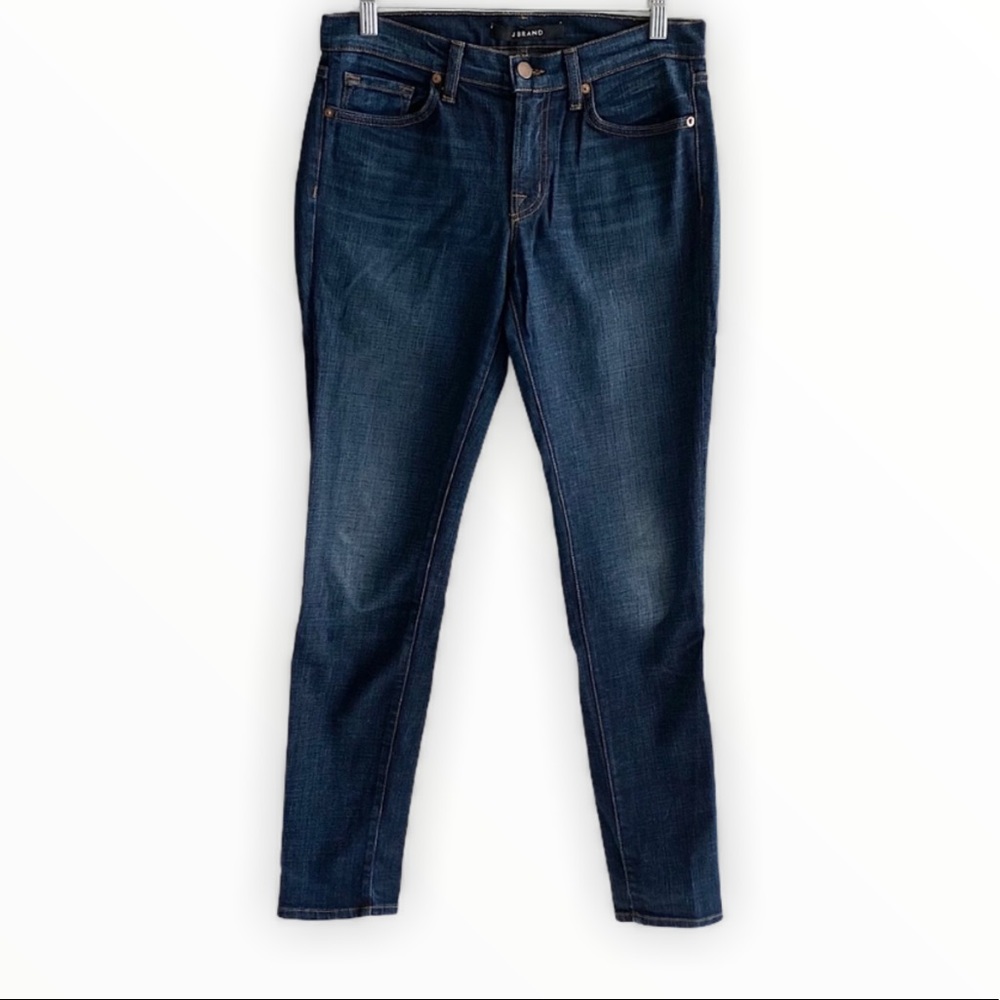 J BRAND The League skinny leg medium/dark wash jeans size 27